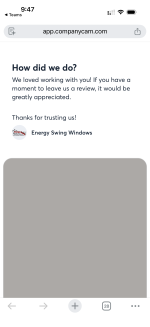 Energy Swing Windows would like your feedback! - CompanyCam.png